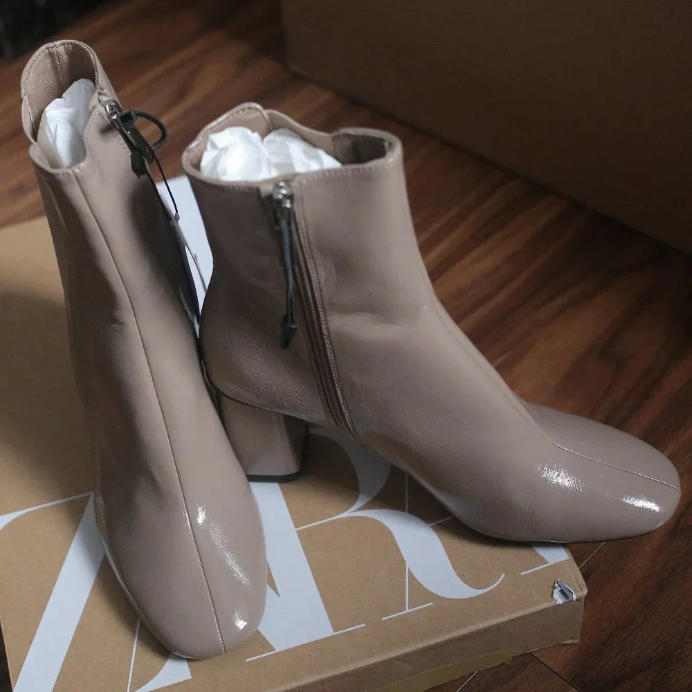 NWT Zara Beige Boots. - Picture 4 of 6